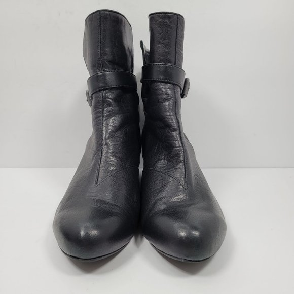 Rockport adiPrene By Adidas Women's Black Leather Wedge Boots US Size 8.5 - Picture 3 of 12